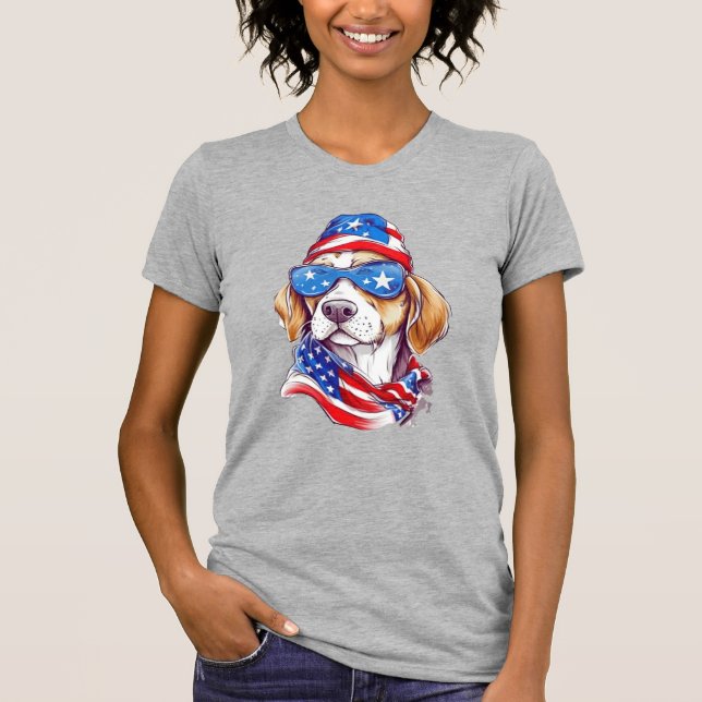 4. Juli Veröffentlichung von Hunden-66361 T-Shirt (Vorderseite)