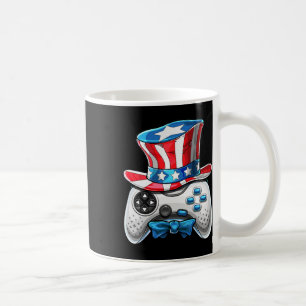 4. Juli Video Game American Flag Uncle Sam Gam Kaffeetasse