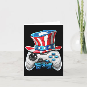 4. Juli Video Game American Flag Uncle Sam Gam Karte