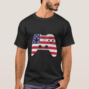 4. Juli Video Game Gamer Kinder Jungs Männer USA 1 T-Shirt