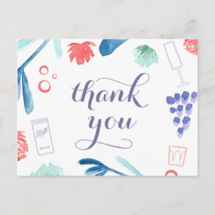 4. Juli vielen Dank Postcard, US Flagge Postkarte