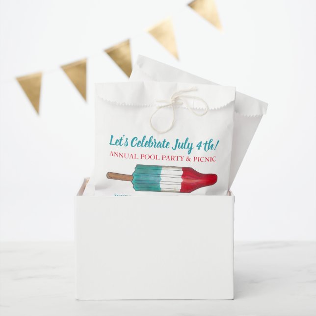 4. Juli Viertes Party Rocket Ice Pop Popsiv Geschenktütchen (Party)