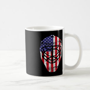 4. Juli Vintag Hockey Goalie Maske American Fl Kaffeetasse