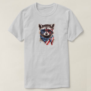 4. Juli-Waschbär-T-Shirt T-Shirt