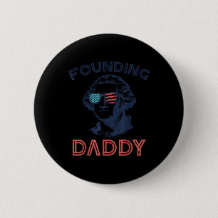 4. Juli Washington Gründungsvater Patriot Männer Button