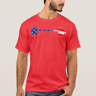 4. Juli Weightlift Barbell Vintag Amerikaner T-Shirt