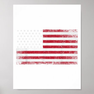 4. Juli Weihnachtsgeschenk Amerikanische Flagge Vi Poster