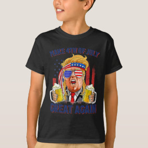 4. Juli wieder große Männer trinken Bier Spaß T-Shirt