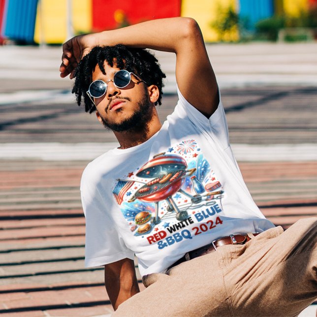 4. Juli Wiedersehen Bakyard Grillen Party T-Shirt (Von Creator hochgeladen)