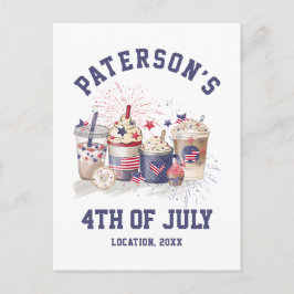 4. Juli Wiedersehen Party Unabhängigkeit Postkarte