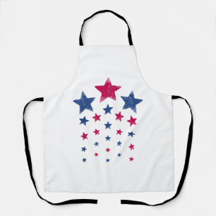 4. Juli Women Men Kids Niedlich USA Patriotic Star Schürze