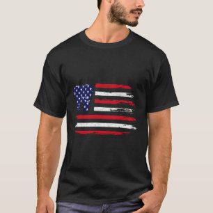 4. Juli Zahnarztzahnarzt US-Flagge T-Shirt