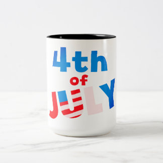 4. Juli Zweifarbige Tasse