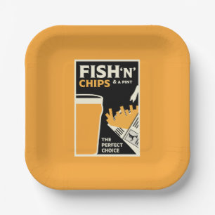 4. Juni — Tag der Fische und des Chips Pappteller
