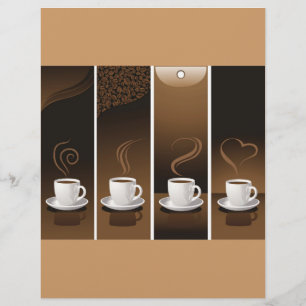 4 Kaffeekuppen in Vektoren