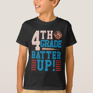 4. Klasse Batter bis zurück zur Schule für Basebal T-Shirt