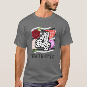 4. Klasse Elegante Rose Florenz zurück zur Schule T-Shirt