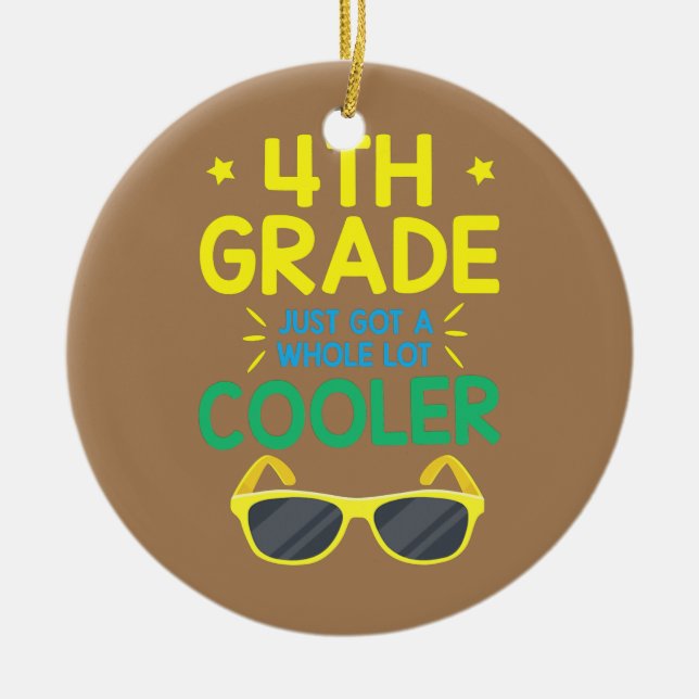 4. Klasse Got einfach eine ganze viel Coolere Stud Keramik Ornament (Vorne)