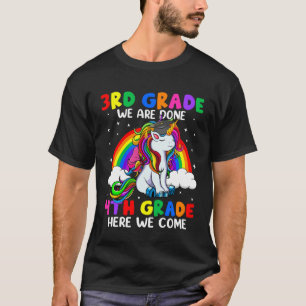 4. Klasse hier kommen wir Niedlichen Unicorn glück T-Shirt