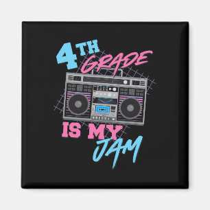 4. Klasse ist mein Marmelade - Vintager 80er Boomb Magnet