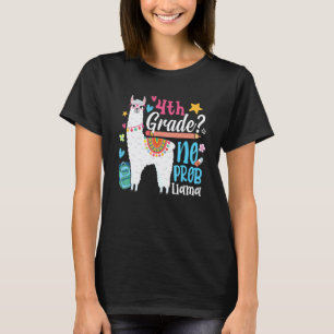 4. Klasse Kein Prob Llama Erster Schultag Mädchen T-Shirt