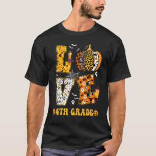 4. Klasse Kürbis Lehrer Schüler Liebe Halloween C T-Shirt