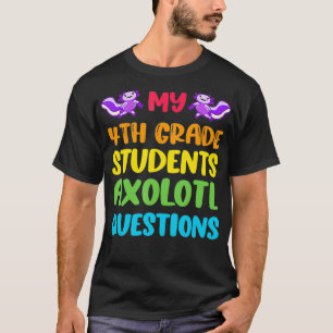 4. Klasse Lehrer I Aolotl Fragen Niedlich Rainbow T-Shirt