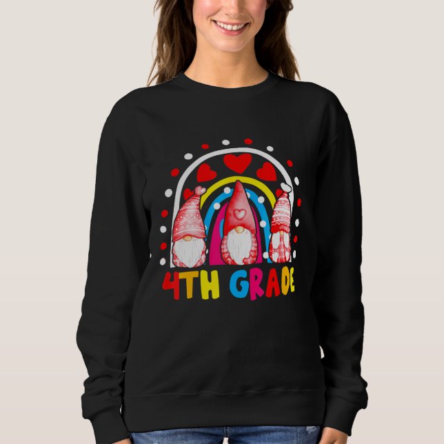 4. Klasse Lehrer regnet den ersten Tag Sweatshirt (Vorderseite)