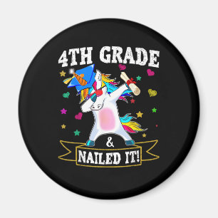 4. Klasse nagelnagelnte it dabbing Unicorn-Klasse  Magnet