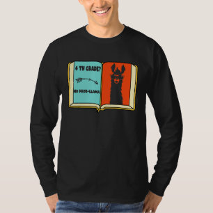 4. Klasse No Prob Llama Erster Schultag T-Shirt
