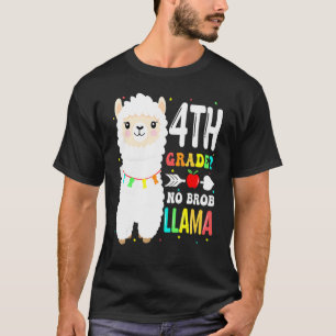 4. Klasse Nr. Prob Llama Lehrer Student Erster Tag T-Shirt