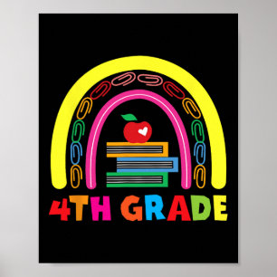 4. Klasse Regenbogen-Apfel Rückkehr zur Schule Kin Poster