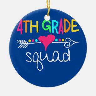 4. Klasse Squad Back To School Geschenk Lehrer Keramik Ornament