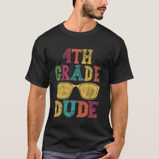 4. Klasse Typ Funny First Day Zurück zur Schule St T-Shirt