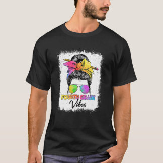 4. Klasse Vibes Messy Buck Back to School Kids Gir T-Shirt