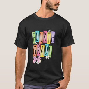 4. Klasse Zurück zur Schule Coquette Bow für Mädch T-Shirt