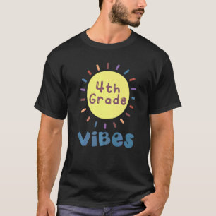 4. Klasse Zurück zur Schule Glücklicher Lehrer der T-Shirt