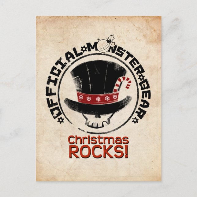 4 kleine Monster - Andy-Feiertag Feiertagspostkarte (Vorderseite)