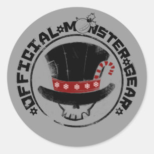 4 Kleine Monster - Andy Holiday Logo Runder Aufkleber