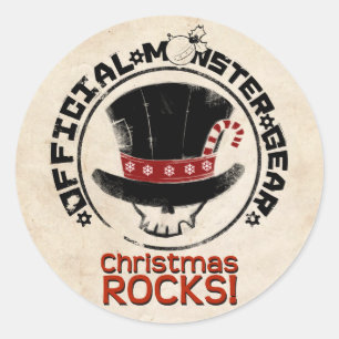 4 Kleine Monster - Andy Holiday Runder Aufkleber