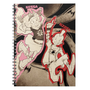 4 kleine Monster - Gruppe Notizblock