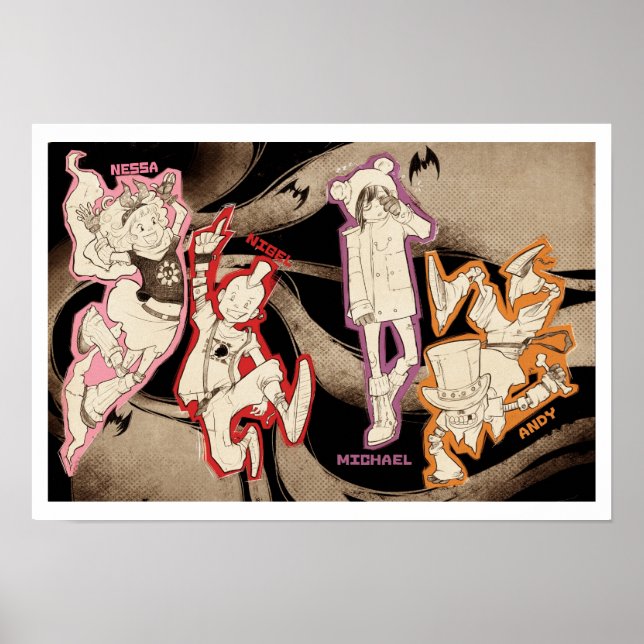 4 Kleine Monster - Gruppe Poster (Vorne)