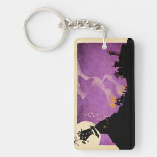 4 kleine Monster - Halloween-Nacht Schlüsselanhänger