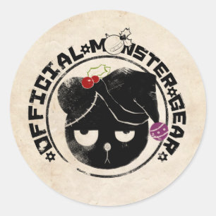 4 kleine Monster - Michael-Feiertags-Logo Runder Aufkleber