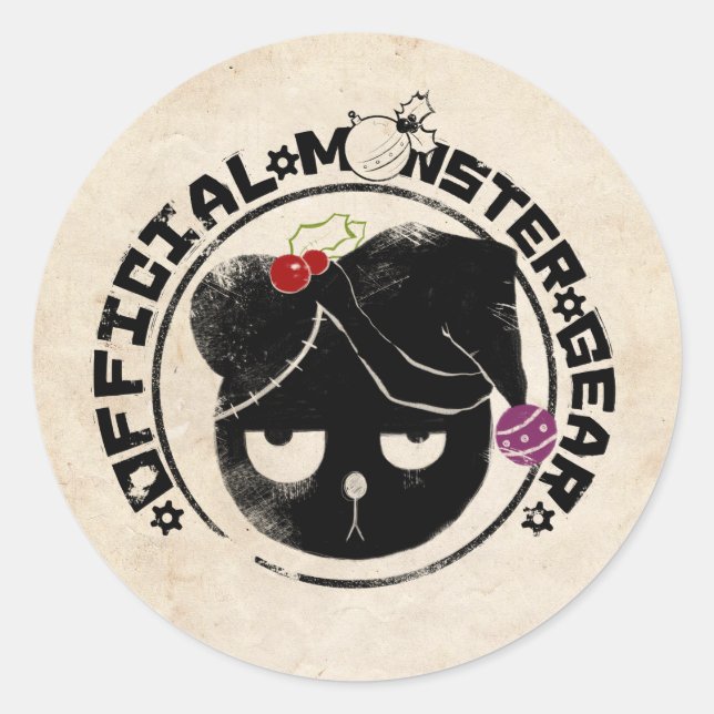 4 Kleine Monster - Michael Holiday Logo Runder Aufkleber (Vorderseite)