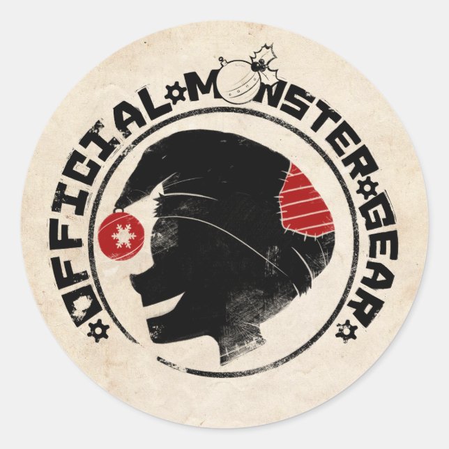 4 Kleine Monster - Nigel Holiday Logo Runder Aufkleber (Vorderseite)