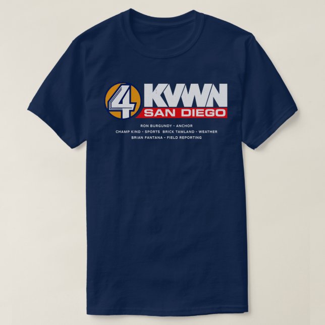 4 KVWN San Diego Vintag T-Shirt (Design vorne)