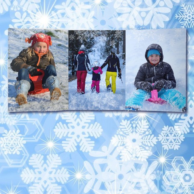 4 Large Fotos Window Snowflake Overlay Weihnachten Dreifach Gefaltete Urlaubskarte (Von Creator hochgeladen)