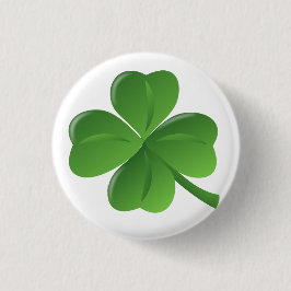 4 Leaf Clover Lucky Button