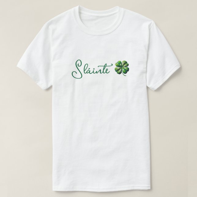 4 Leaf Clover - Slainte T-Shirt (Design vorne)